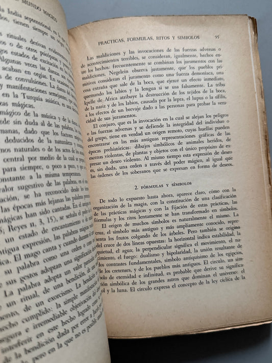 Libro de: Encantamiento y magia, Castiglioni - Fondo de Cultura Económica, 1947