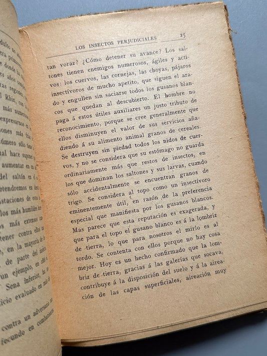 Libro de: Los insectos perjudiciales, A. Acloque - F. Granada y Cª Editores, ca. 1920