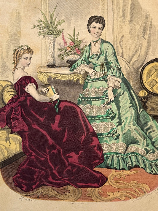 Grabado de moda - La Mode Illustrée, 1870