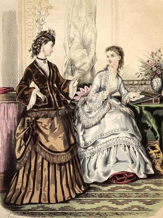 Grabado de moda - La Mode Illustrée, 1870