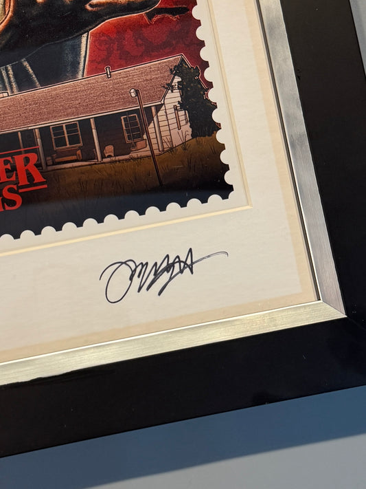 Stranger Things. Print Once edición limitada, nº55 de 150. Firma Kyle Lambert - Royal Mail