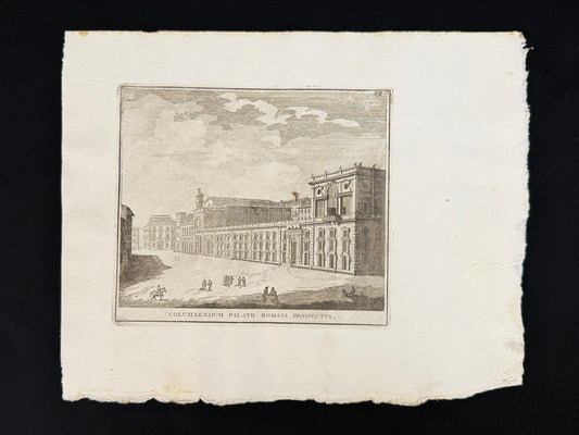 Grabado Palacio Colonna - Calcografia degli edifizj di Roma, 1779