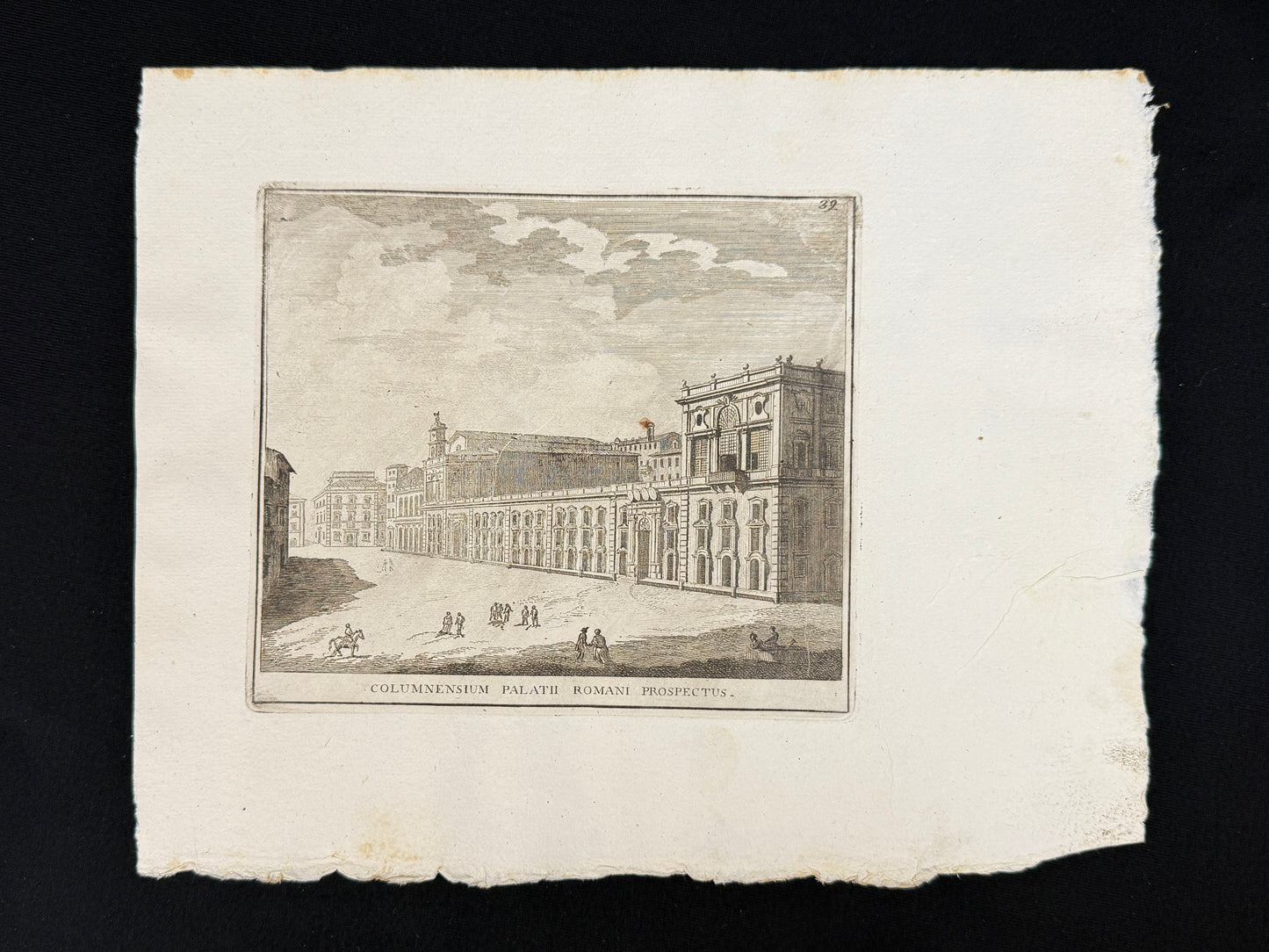 Grabado Palacio Colonna - Calcografia degli edifizj di Roma, 1779