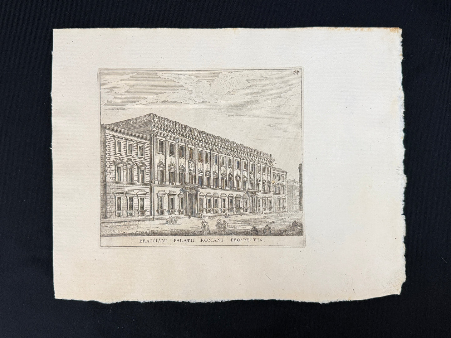 Grabado Palacio Chigi-Odescalchi (Bracciano) - Calcografia degli edifizj di Roma, 1779