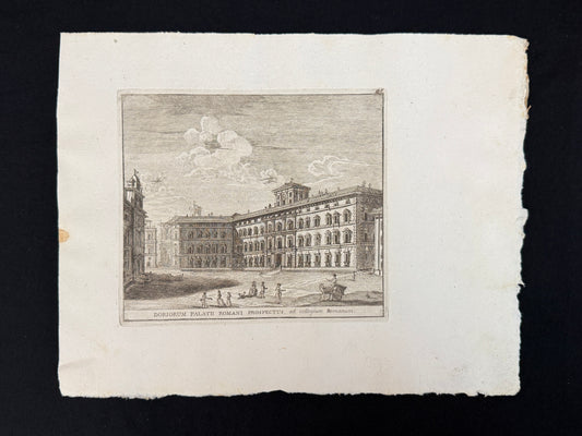 Grabado Palacio Doria-Pamphilj - Calcografia degli edifizj di Roma, 1779