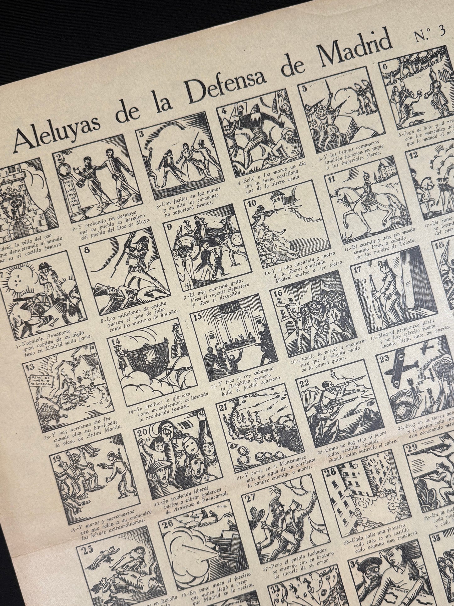 Auca. Aleluyas de la defensa de Madrid, nº3 (Guerra Civil) - Comissariat de Propaganda de la Generalitat de Catalunya, 1937