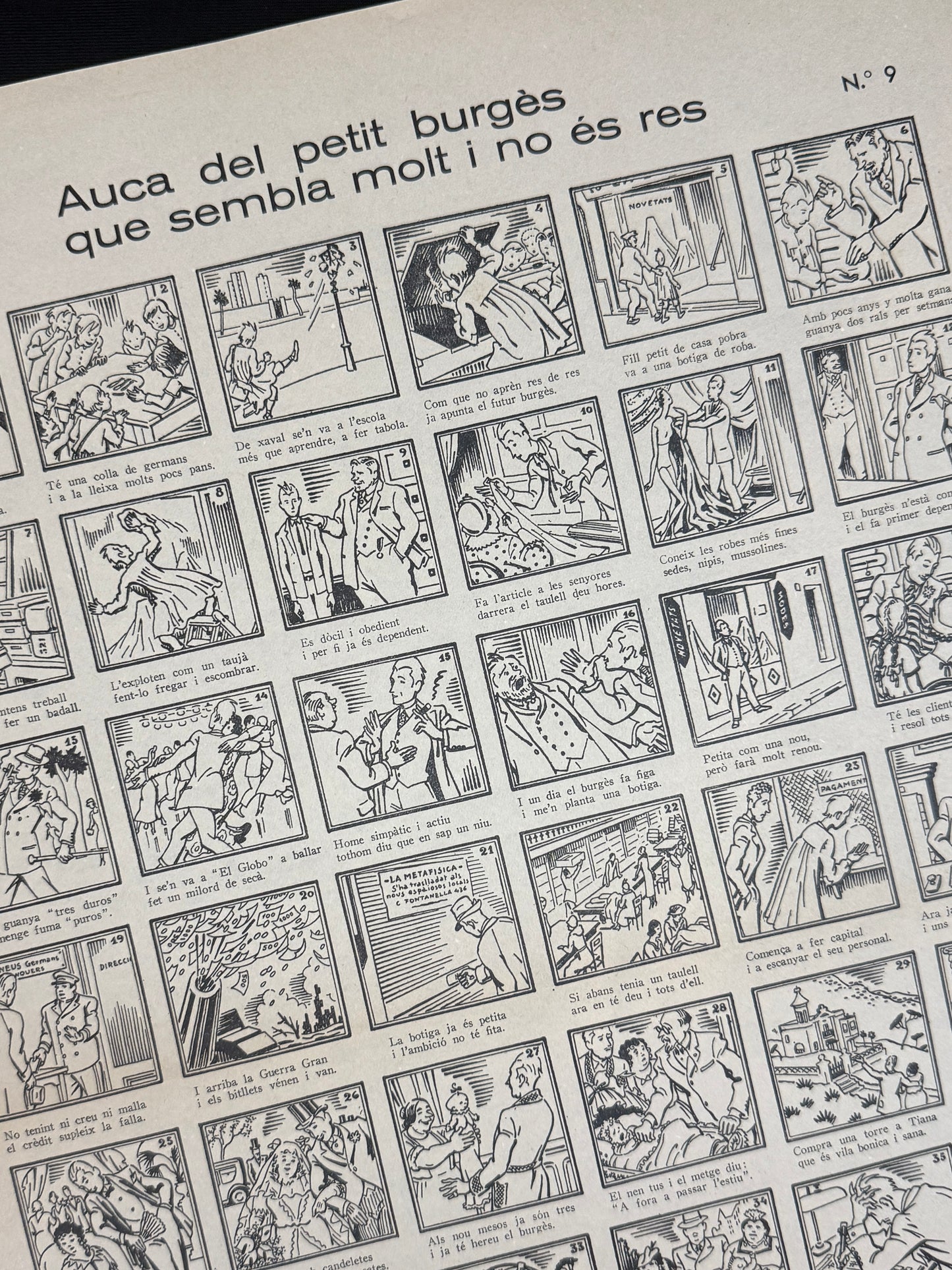 Auca del petit burgés, nº9 (Guerra Civil) - Comissariat de Propaganda de la Generalitat de Catalunya, 1937