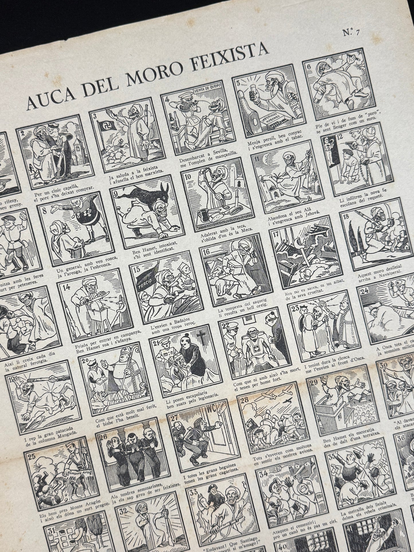 Auca del moro feixista, nº7 (Guerra Civil) - Comissariat de Propaganda de la Generalitat de Catalunya, 1937