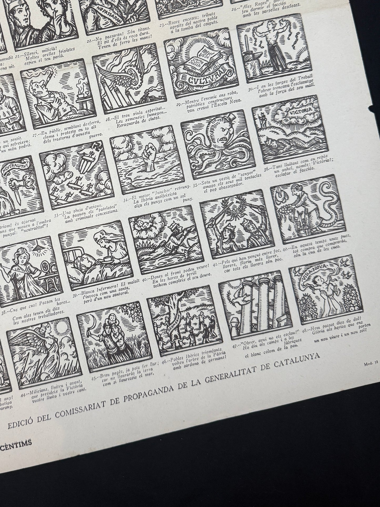 Auca de la lluita i del milicia, nº1 (Guerra Civil) - Comissariat de Propaganda de la Generalitat de Catalunya, 1937