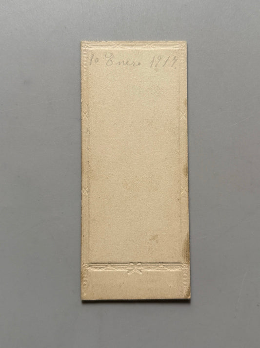 Fotografía antigua dama con sombrero - Galería Fotográfica Almacenes El Siglo, 1917