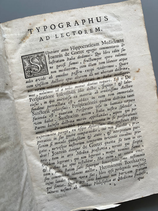 Perspiratione insensibili, Joannes de Gorter - Padua, 1766
