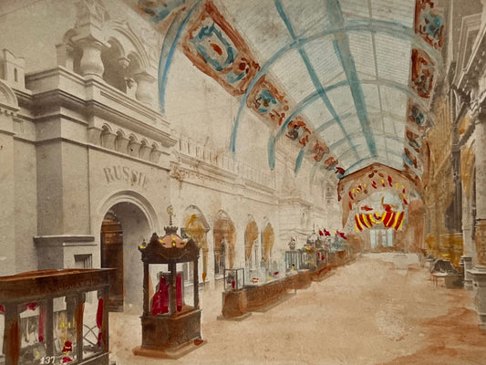 Albúmina de la Exposición Universal de París de 1889 - "Galerie de la Russie"