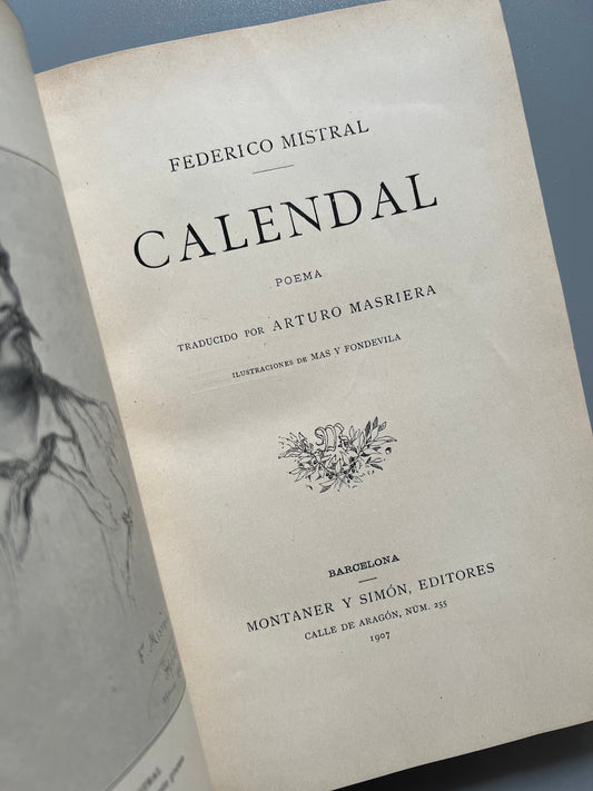 Calendal, Federico Mistral - Montaner y Simón, 1907