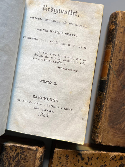 Redgauntlet, Walter Scott - Biblioteca de damas, 1834