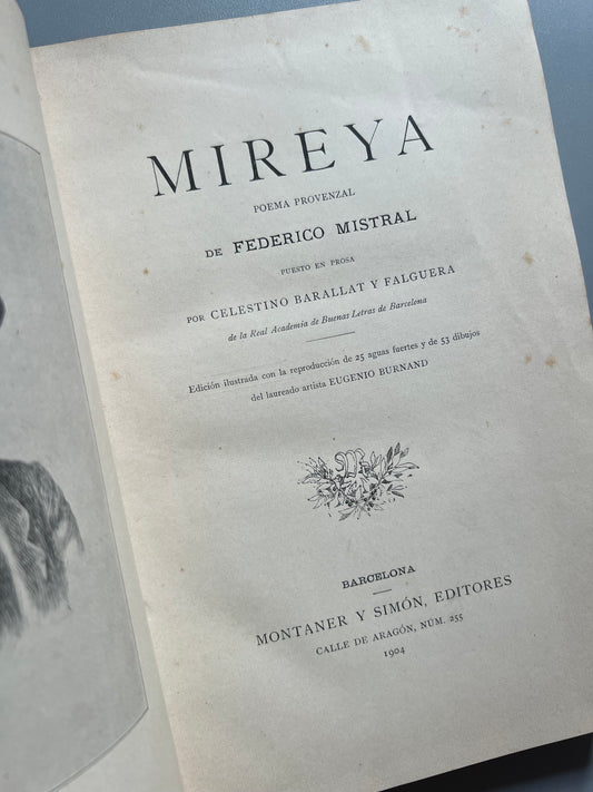 Mireya, Federico Mistral - 1902