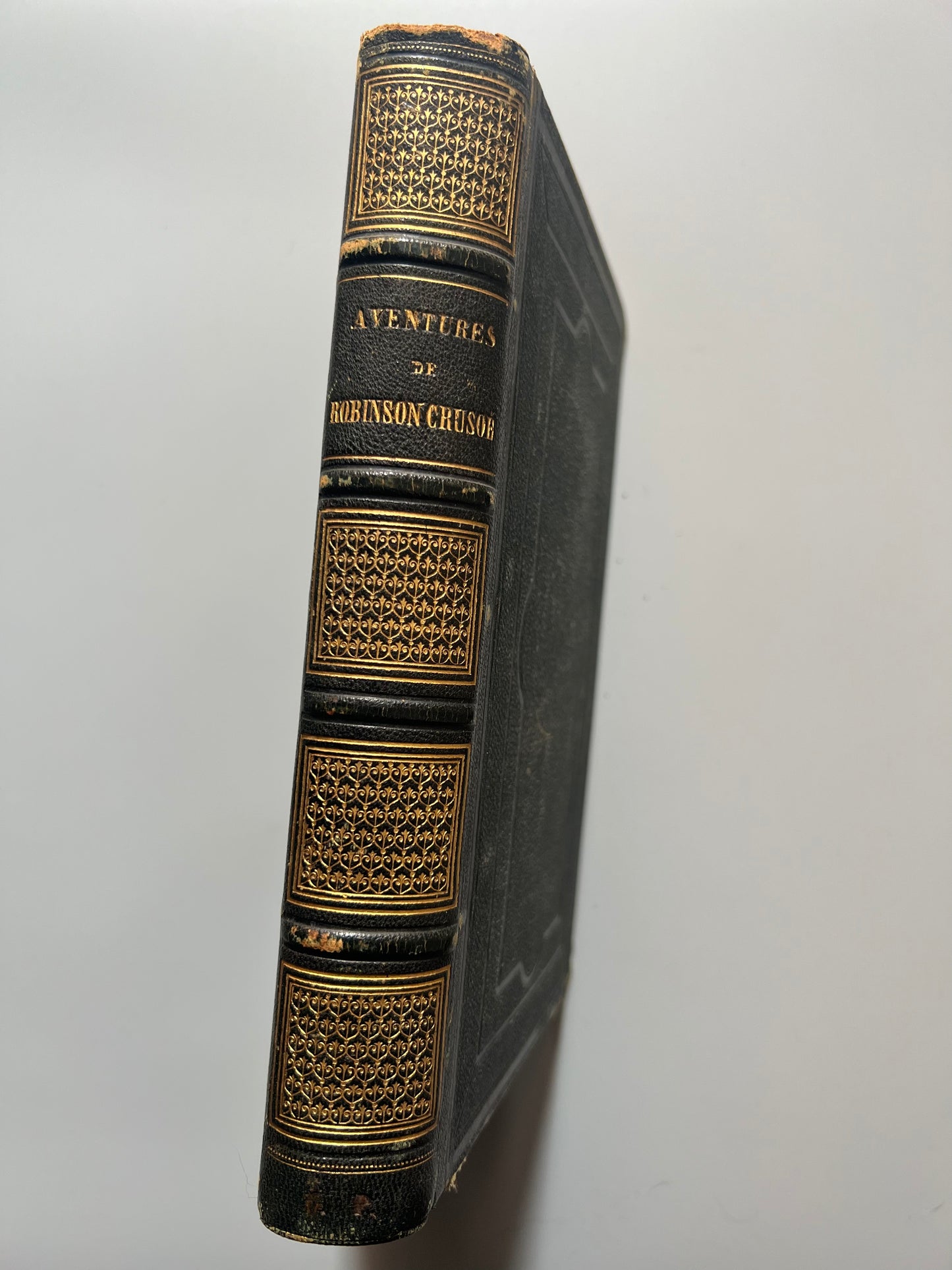 Aventures de Robinson Crusoe, Daniel Defoe (contiene el sello de pertenencia al Marqués de Villapuente de la peña) - Garnier frères, 1859