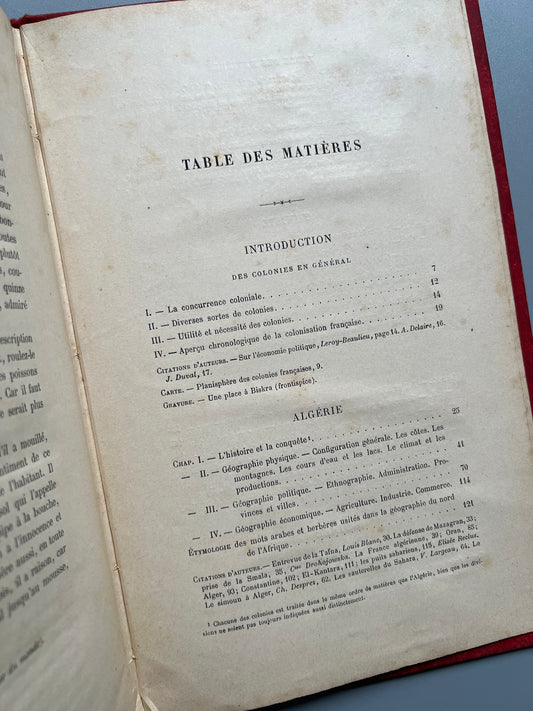 La France coloniale illustrée, A. M. G. - Alfred Mame et Fils, éditeurs, 1887 - Antigularia (detalle 1)