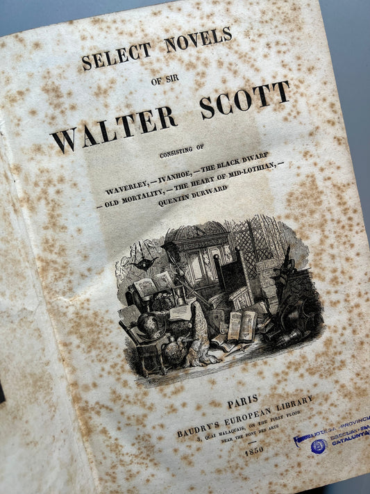 Select novels of sir Walter Scott - Baudry's European Library, 1850