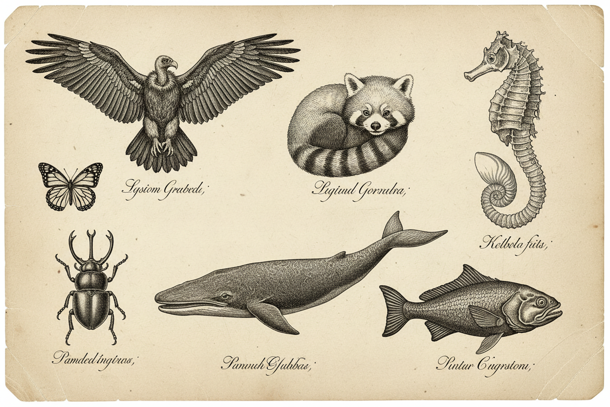 Grabados de zoología