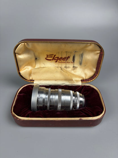 Cámara de Cine Bolex Paillard H-16 16mm (c. 1940) con Dos Objetivos – Elgeet 13mm + Kodak Anastigmat 63mm