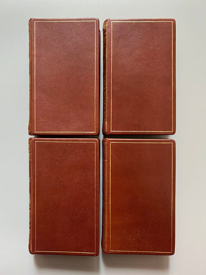 Don Quixote de la Mancha - Miguel de Cervantes - P. Gosse y A. Moetjens, 4 Tomos. La Haya. 1744