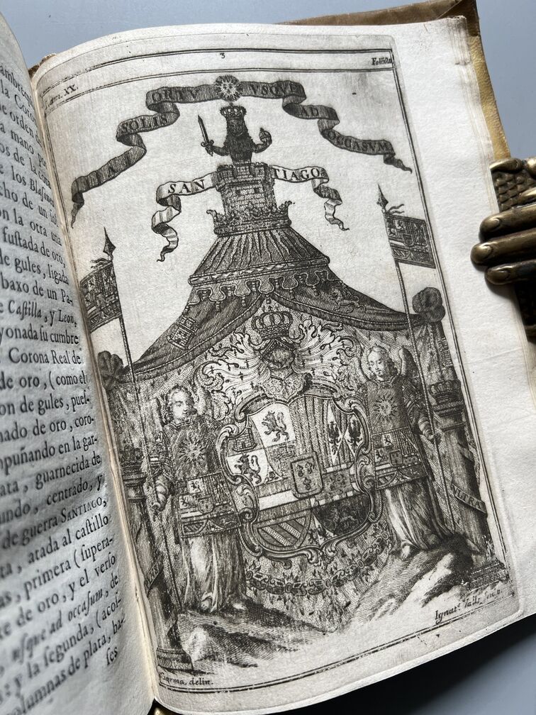 Adarga Catalana, Arte Heraldica - Francisco Xavier de Garma - Imprenta de Mauro Martí, 1753, 2 Tomos