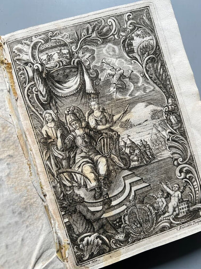 Adarga Catalana, Arte Heraldica - Francisco Xavier de Garma - Imprenta de Mauro Martí, 1753, 2 Tomos