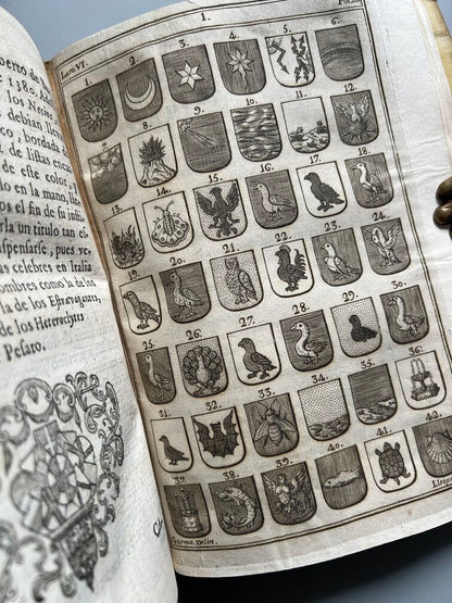 Adarga Catalana, Arte Heraldica - Francisco Xavier de Garma - Imprenta de Mauro Martí, 1753, 2 Tomos