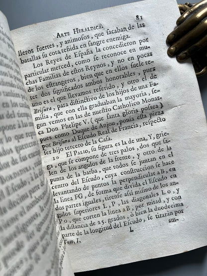 Adarga Catalana, Arte Heraldica - Francisco Xavier de Garma - Imprenta de Mauro Martí, 1753, 2 Tomos