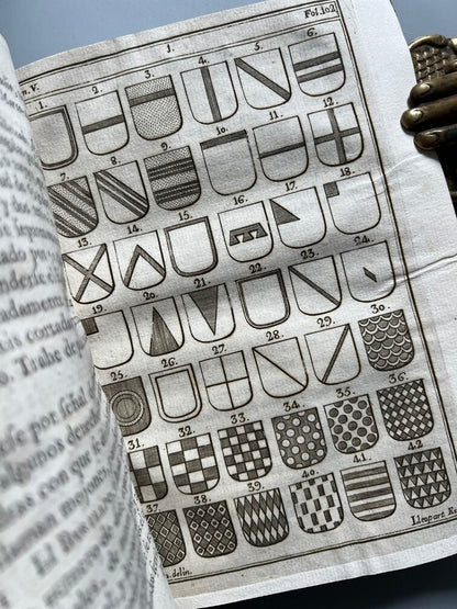 Adarga Catalana, Arte Heraldica - Francisco Xavier de Garma - Imprenta de Mauro Martí, 1753, 2 Tomos