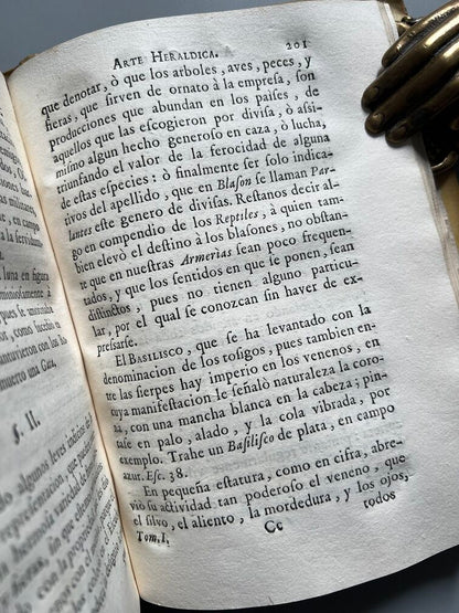 Adarga Catalana, Arte Heraldica - Francisco Xavier de Garma - Imprenta de Mauro Martí, 1753, 2 Tomos