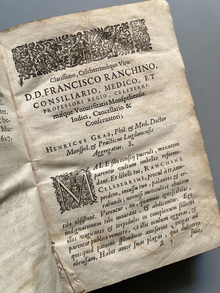 Opuscula Medica, Utili, Iocundaque Rerum Varietate Referta... - François Ranchin - Lyon. 1627