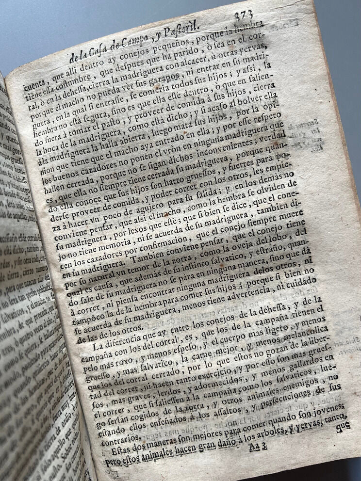 Libro de los Secretos de Agricultura - Miguel Agustí - Madrid: Antonio Sanz Impresor. 1731