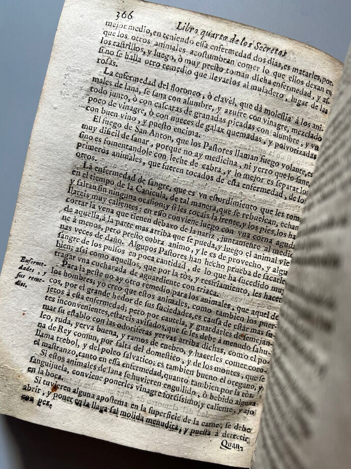 Libro de los Secretos de Agricultura - Miguel Agustí - Madrid: Antonio Sanz Impresor. 1731