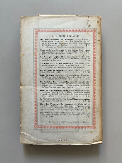 Le Mexique et ses mines d'argent, Albert Bordeaux - Libraire Plon, 1910