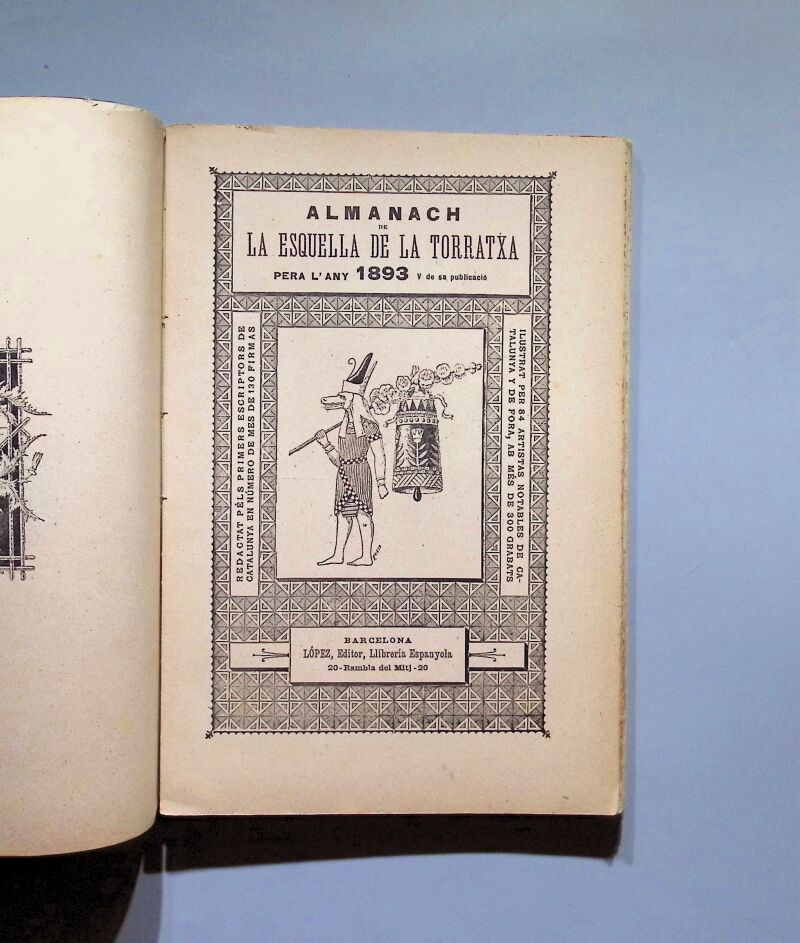 Almanach de la Esquella de la Torratxa - Antoni Lopez Editor. 1890
