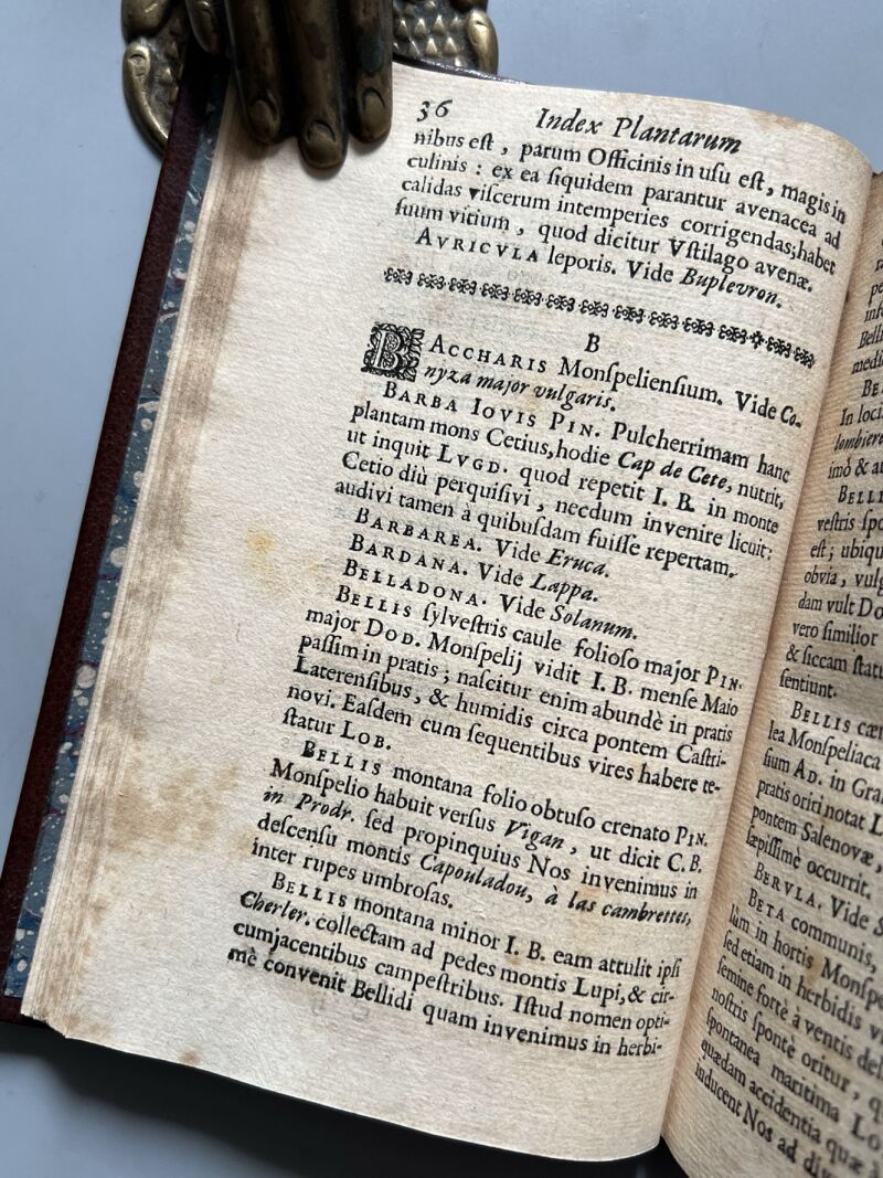 Botanicum Monspeliense, Pierre Magnol - Francisci Bourly - 1676, Primera edición