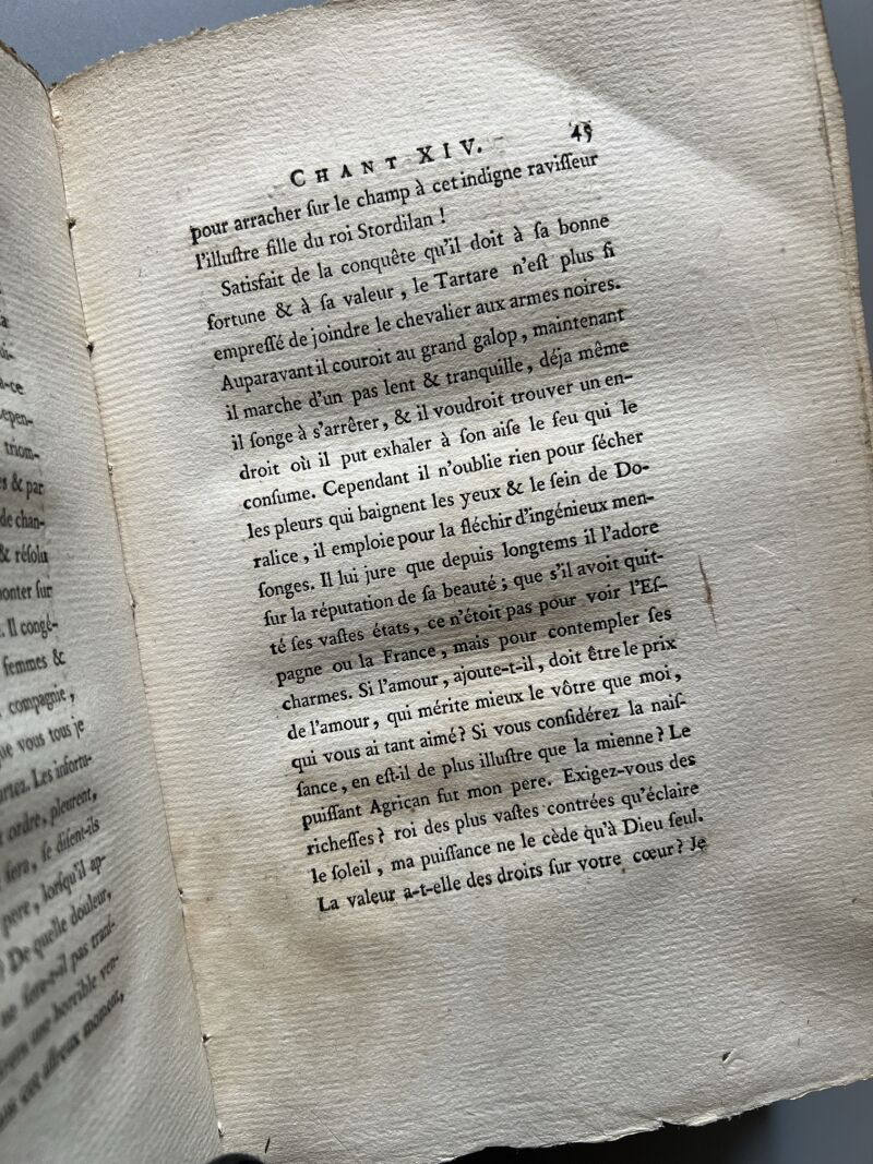 Roland furieux, Ludovico Ariosto (completo) - Chez Brunet Libraire, 1775
