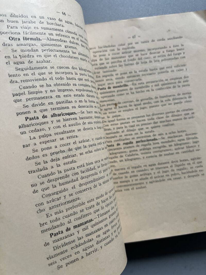 Manual práctico de confitería, repostería y pastelería, Roberto Visconti - Barcelona, 1922