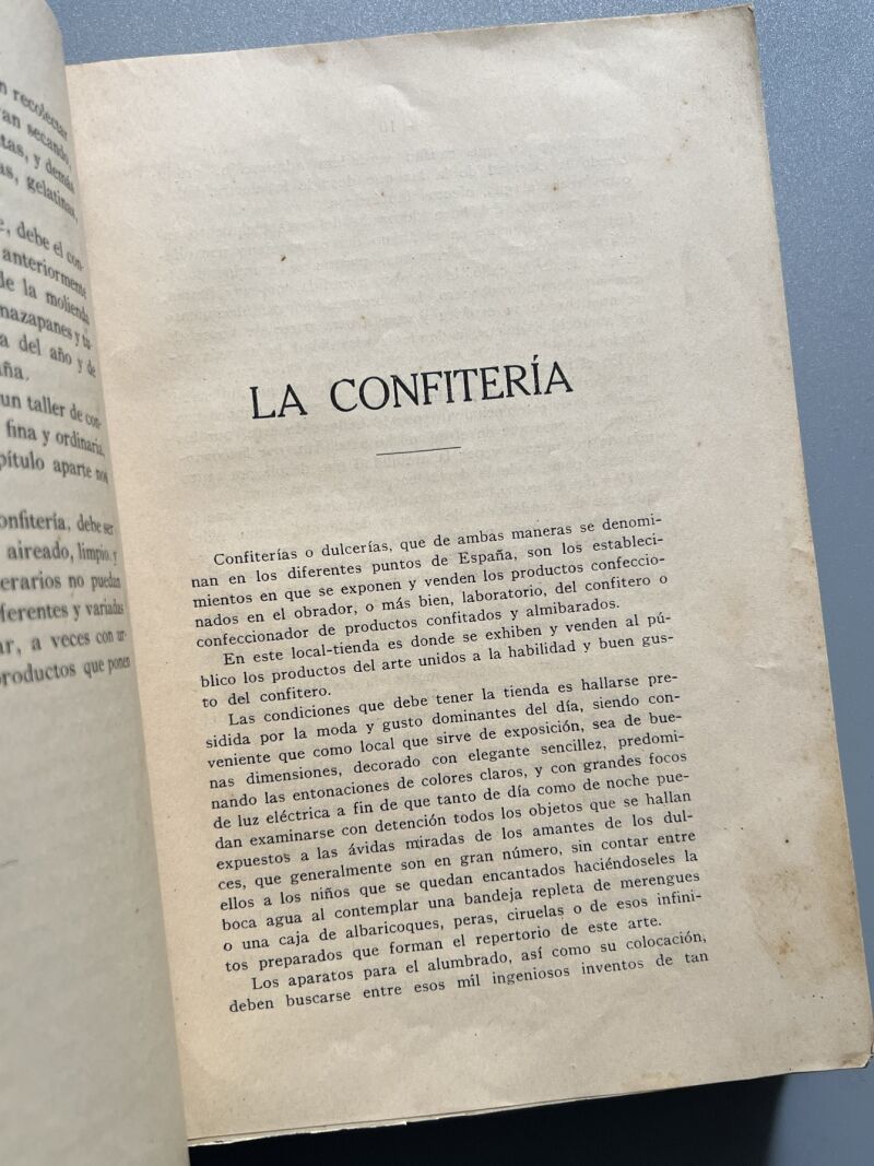 Manual práctico de confitería, repostería y pastelería, Roberto Visconti - Barcelona, 1922