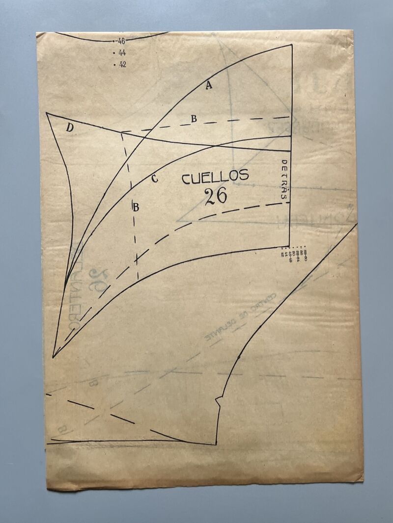 Lecciones sobre la moda. Blusa nº26. Patrones graduables Sistema Martí - ca. 1915-20