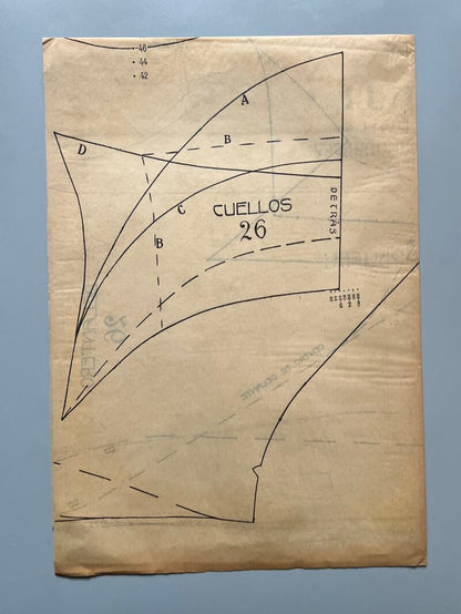 Lecciones sobre la moda. Blusa nº26. Patrones graduables Sistema Martí - ca. 1915-20