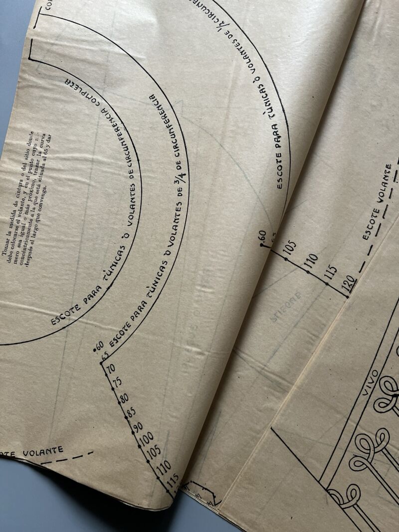 Lecciones sobre la moda. Chaqueta nº22. Patrones graduables Sistema Martí - ca. 1915-20