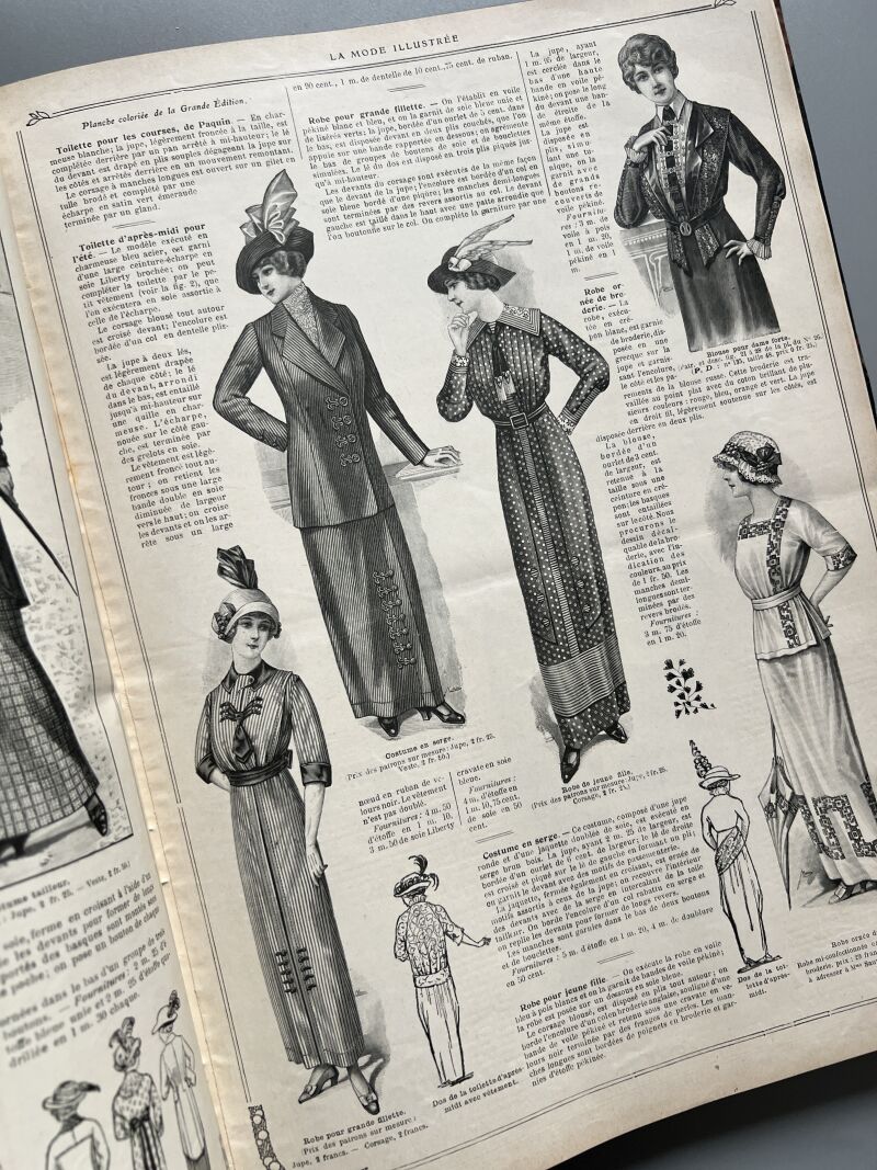 La Mode Illustrée, enero-octubre de 1913 - le Costume Royal/ le Miroir des Modes