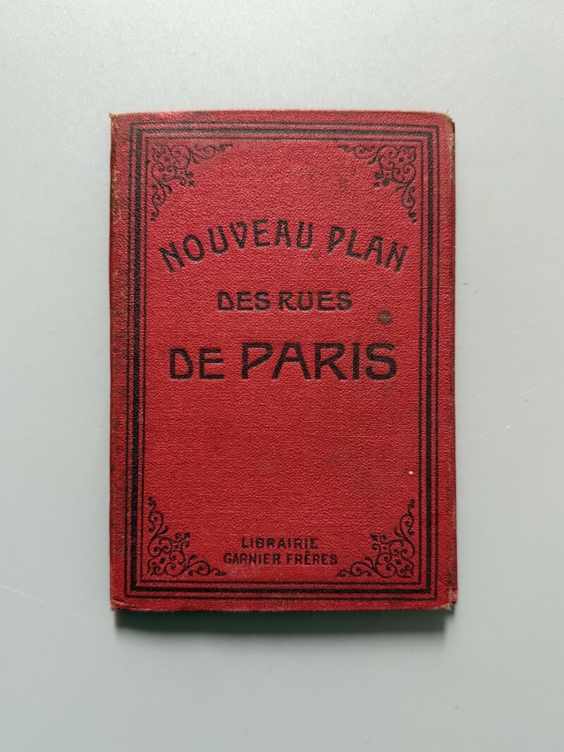 Nouveau plan des rues de Paris - Libraire Garnier Frères, ca. 1900
