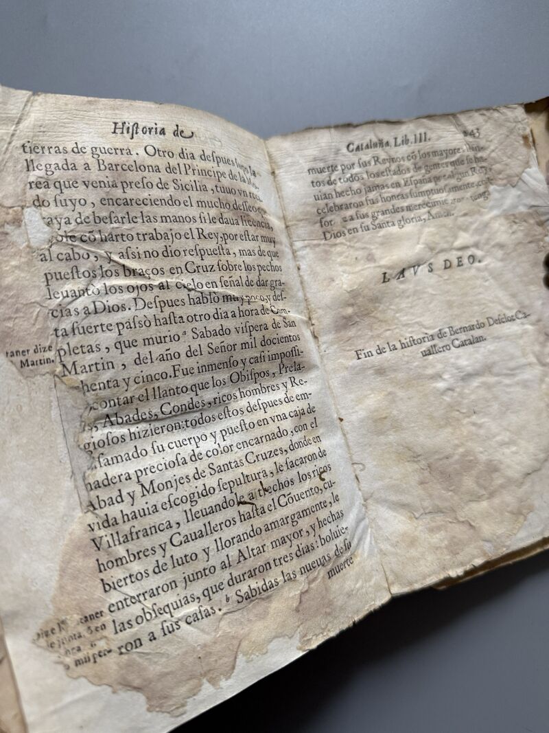 Historia de Cataluña, Bernardo Desclot - Casa Sebastián de Cormellas, 1616