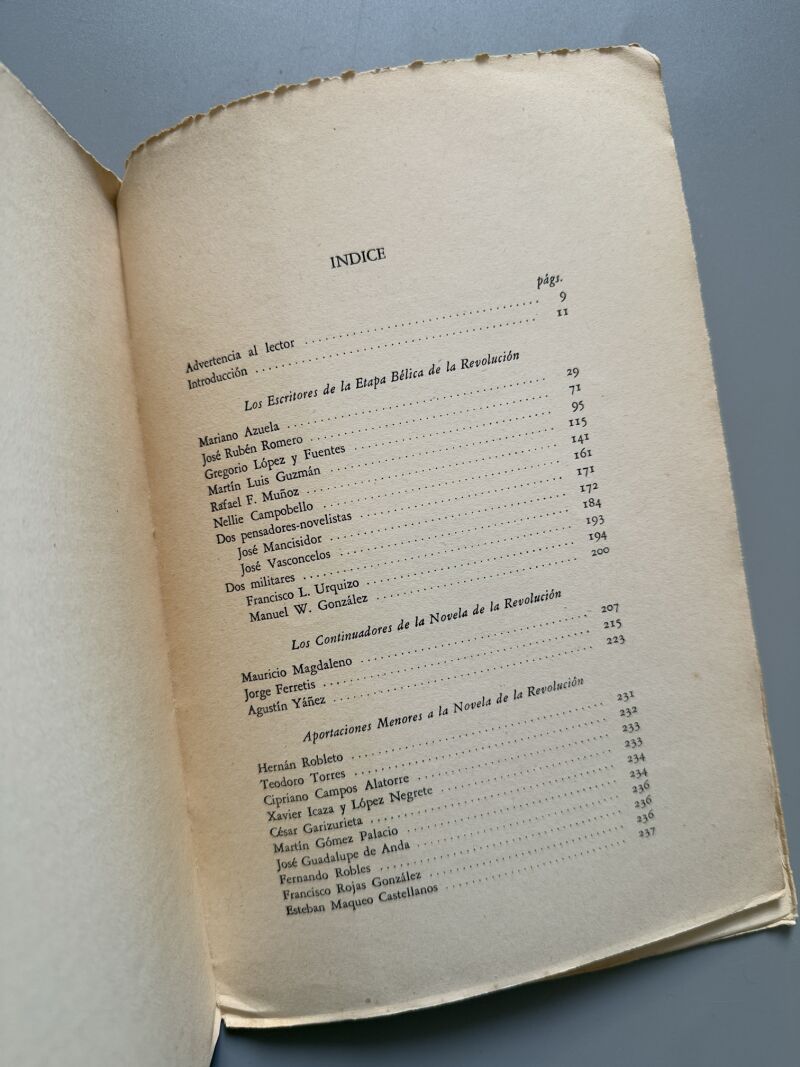 Los novelistas de la revolución mexicana, F. Rand Morton - Editorial Cultura, 1949