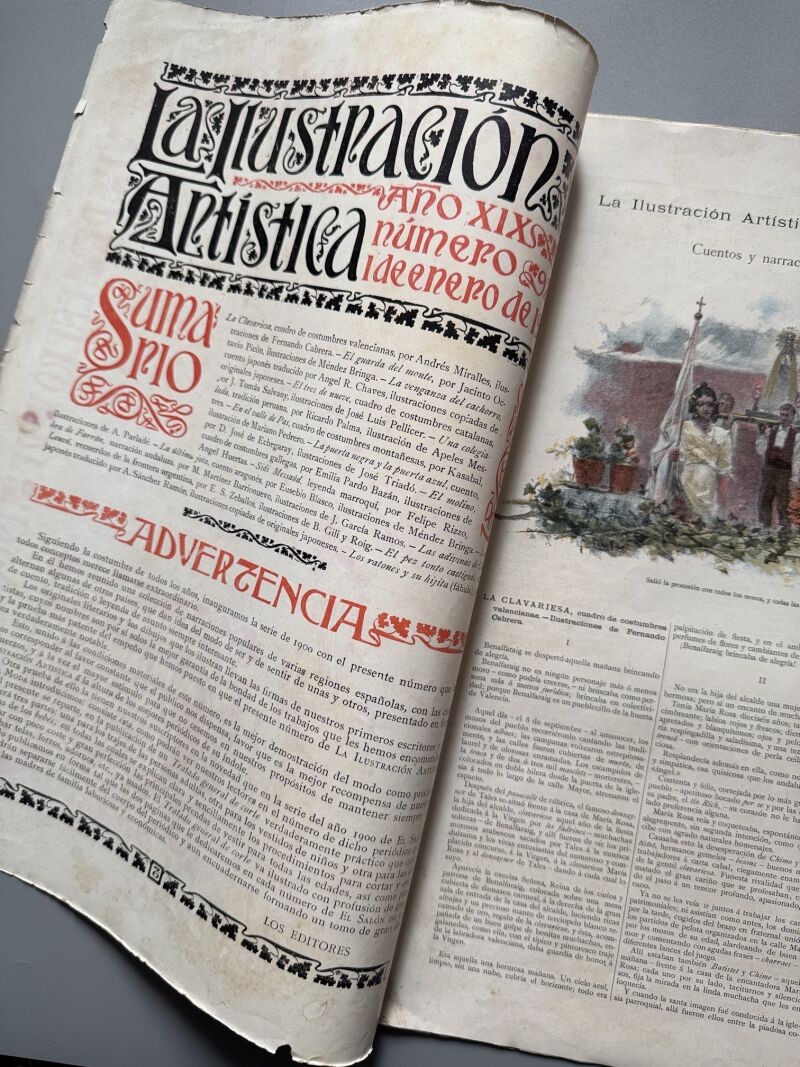 La Ilustración Artística, nº940 - Montaner y Simón, 1 de enero de 1900
