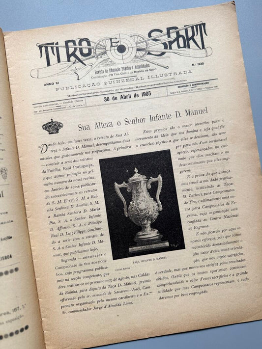 Tiro e Sport nº305 - Candido Chaves Editor, 30 de abril de 1905