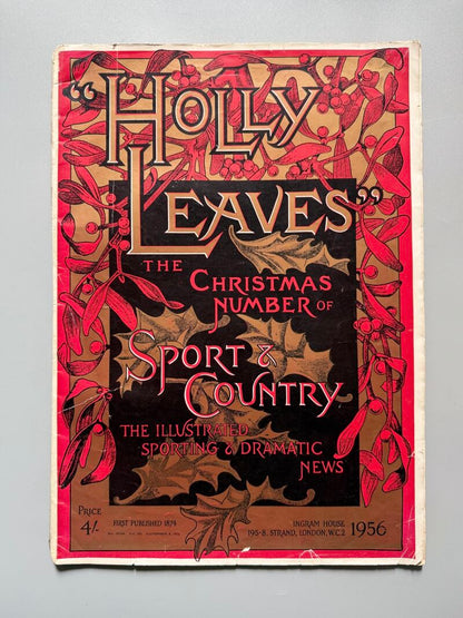 Holly leaves the Christmas number of Sport & Country - Ingram house, 1956